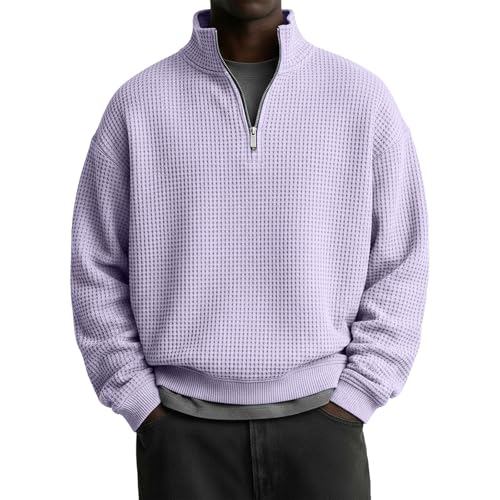 Pull thermique homme col montant zippé contre le froid de l'hiver