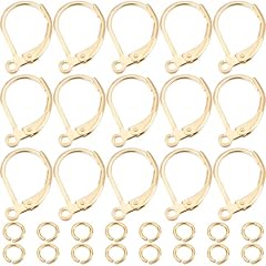 Gold Leverback Earring