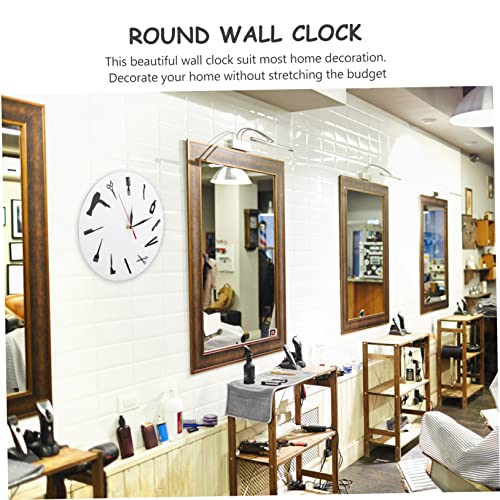 Horloge murale pour salon de coiffure décorative et moderne
