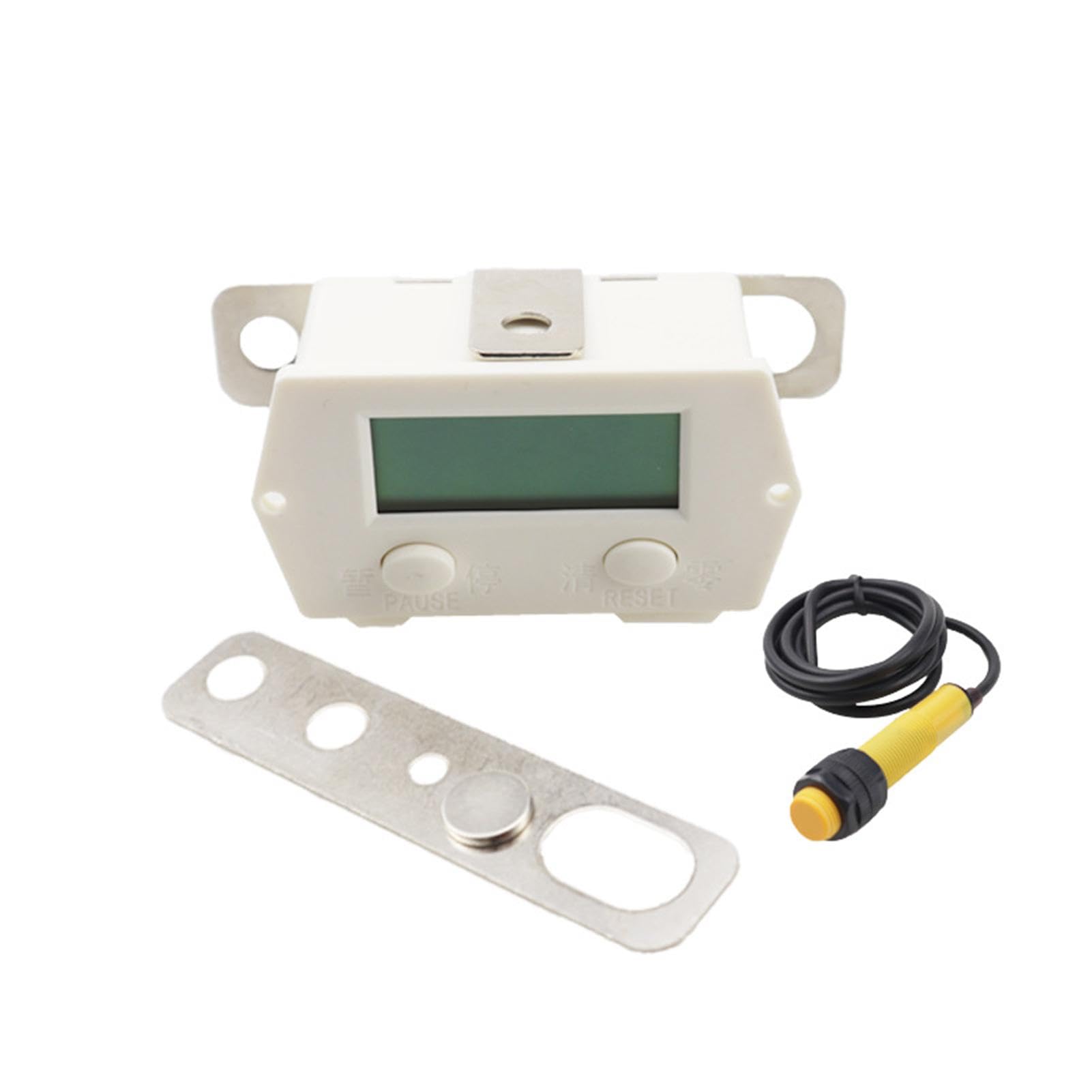 Broco Magnetic Induction Counter, 5-Digit 0-99999 Digital Clicker LCD Digital Electronic Counter Tester Punch Magnetic Induction Proximity Switch Shockproof Digit Counter (TT-5J)