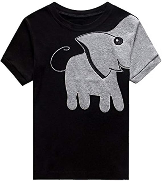 Amazon Co Jp ベビー Tシャツ 子供服 男の子 女の子 象柄 刺繍 半袖 ロンｔ キッズ カットソー 赤ちゃん トップス 薄手 幼児 上着 春 夏 秋 トレーナー カジュアル インナー 子供日 七五三 通園 誕生日 プレゼント 服 ファッション小物