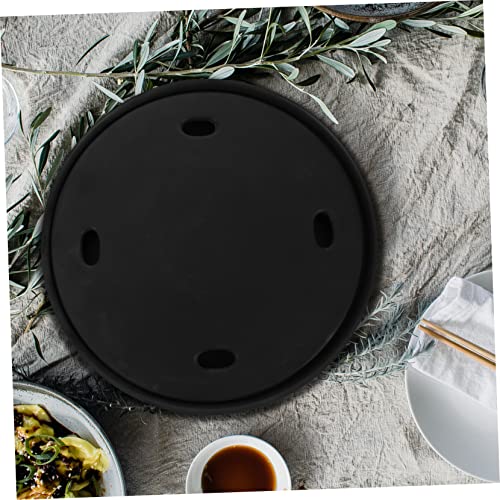 Plato de servicio molecular para sushi de cerámica negro miniatura 5