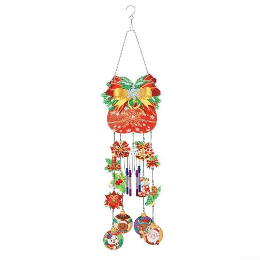 Carillon éolien Diamond Art pour fenêtre de jardin et décoration suspendue de terrasse