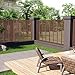 Produktbild Lamellenzaun WPC 170x170cm braun mit Farbe: braun