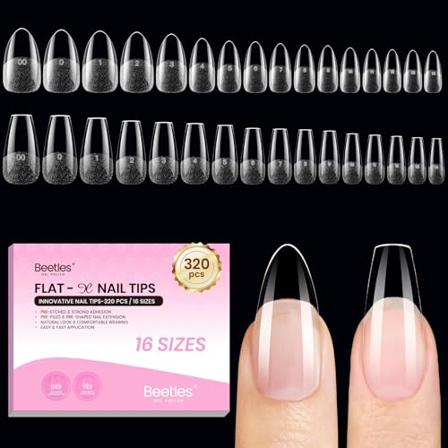 Gelab cosmetics LLC Beetles 2Pcs*20g Solid Nail Glue Gel, Tipex Soft Nail Tips Glue Super Strong for Acrylic Nails Extension Fake Nails Clear Press On Nails, Spring Nail Art, U V Light Required