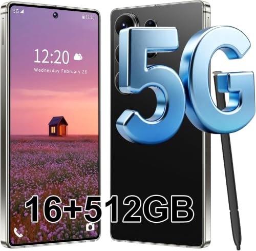Image of S26 Ultra 5G Unlocked Smartphone,16GB+512GB Cell Phone for Android 15, 6.99 inch Unlocked Cell Phone, 7000mAh, 68MP+108MP Dual Camera /Dual SIM /Fingerprint Lock /Face (Black)