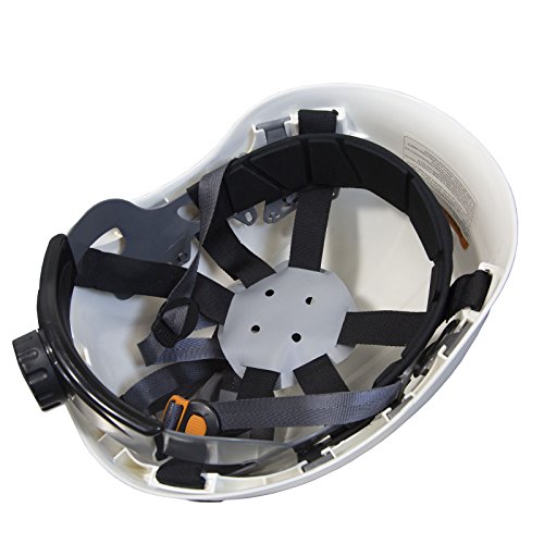 Jorestech Hard Hat White Abs Work-At-Height And Rescue Slotted Helmet With 6-Point Adjustable Ratchet Suspension Ansi Z89.1-14 Certified For Work, Home, And General Headwear Protection Hhat-03 #TOP2