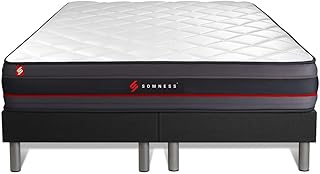 Ensemble Double sommier + Matelas Regen à mémoire de Forme 160x200 | Epaisseur : 24 cm | Confort : Ferme