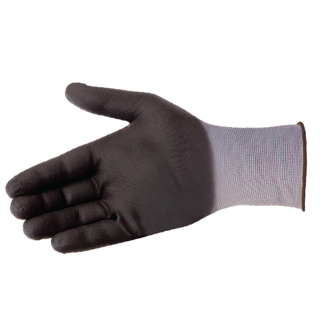 Liberty F4600 G-Grip Micro-Foam Nitrile Palm Coated Seamless Gloves with 15-Gauge Nylon Shell | Ideal for Automotive, Manufacturing, General Purpose | Gray/Black, Medium (Pack of 12)