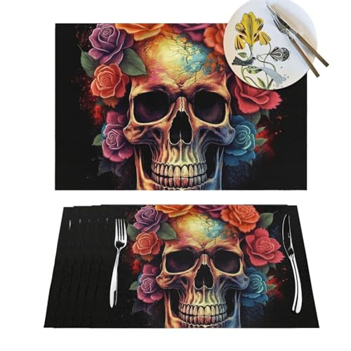 Set de table lavable pour protéger la table des plats chauds | Lot de 6 motif gothique - 2
