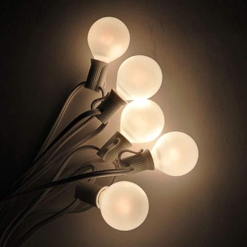 Miniatura 8 de Romasaty Bombillas de repuesto G40 para exteriores esmeriladas de repuesto estilo Edison, con certificación UL para interiorexterior, 5 vatios110