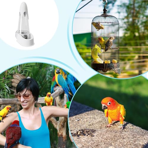 Xijobido Trinkflasche Für Vogelkäfig - Automatischer Futterautomat Für Vogelkäfig,Einfache Montage Trinklösung Für Sittiche Nymphensittiche Aras Kanarienvögel Und Andere Ziervögel