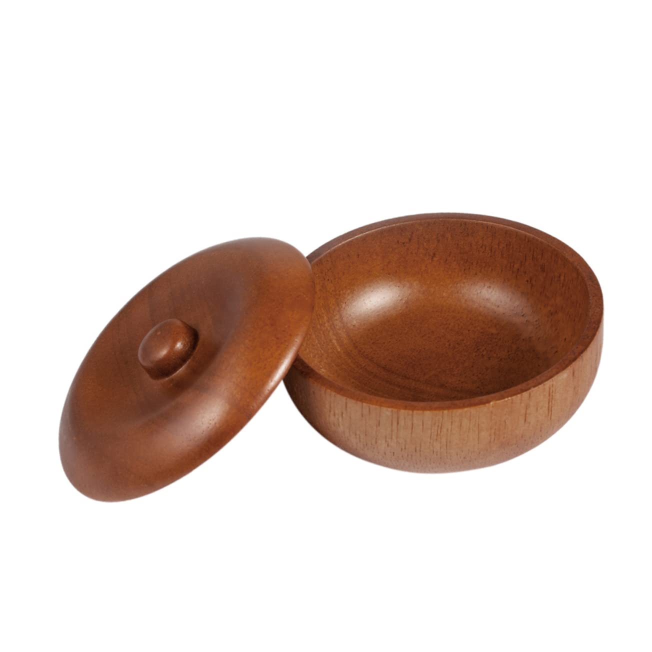 Angoily 3stücke Holz Rasierschale Mit Deckel Rasierschaum Und Rasiersalbe-schale Für Herren Praktische Und Kompakte Schale Für Zuhause Friseursalons Und Mehr
