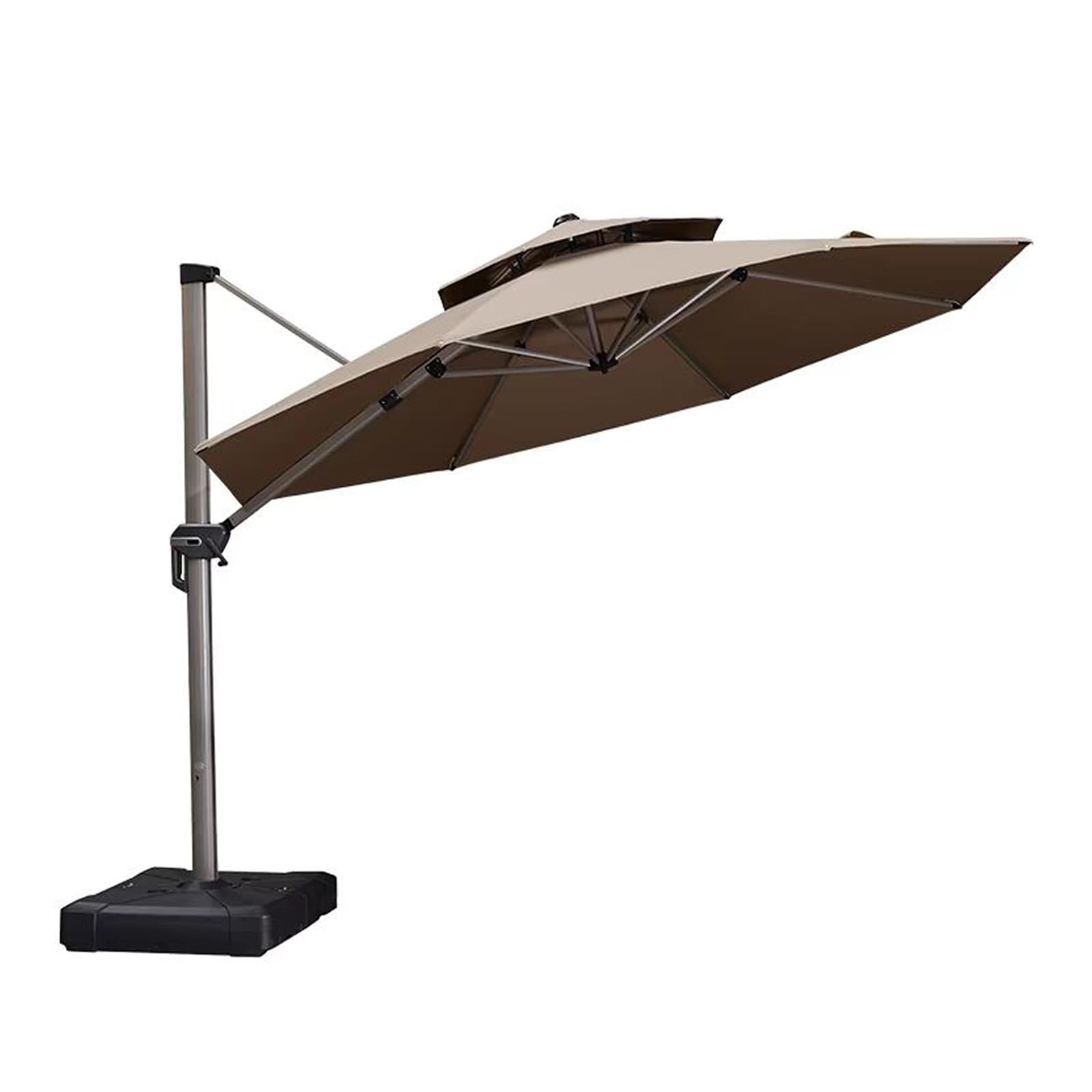 NRNQMTFZ Sombrilla de Terraza Exterior Parasol Grande,Sombrilla playa Grande Antiviento Ultrarresistente,Inclinable y regulable en altura,para Terraza Piscina Patio Exterior