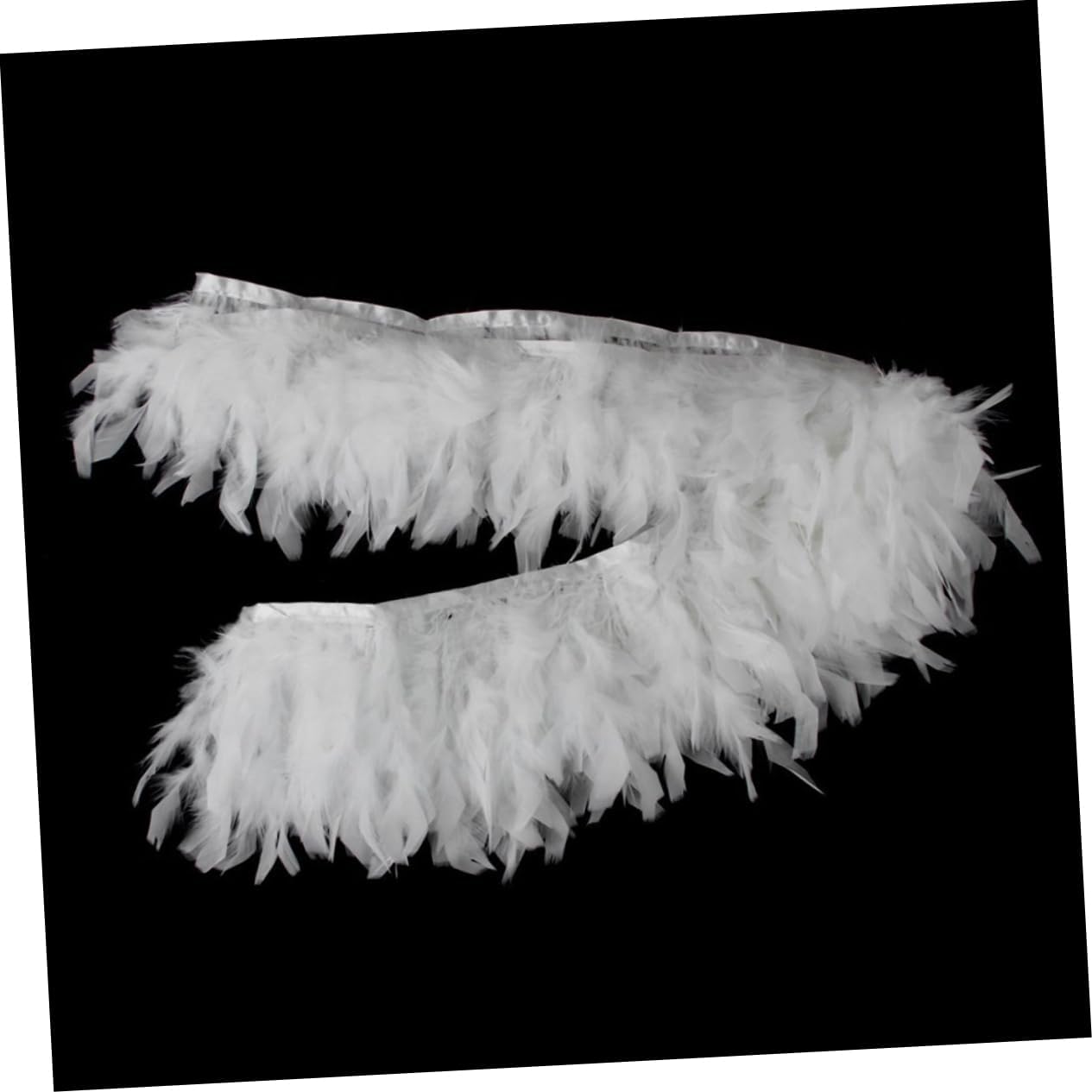 STOBOK 3pcs Handmade White Fringe Trim for Sewing Crafts Yards of Elegant Tassel Lace for Decoration for Clothing Wedding and Home Decor Projects