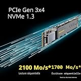 Intenso M.2 SSD PCIe Premium, jusqu'à 2100 Mbit/s, (PCI Express Gen.3x4 NVMe 1.3, Solid State Drive) - 3