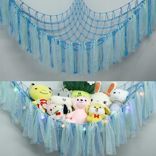 YELIENM Stuffed Animals Net or Hammock with LED Light, 59 inch Toy