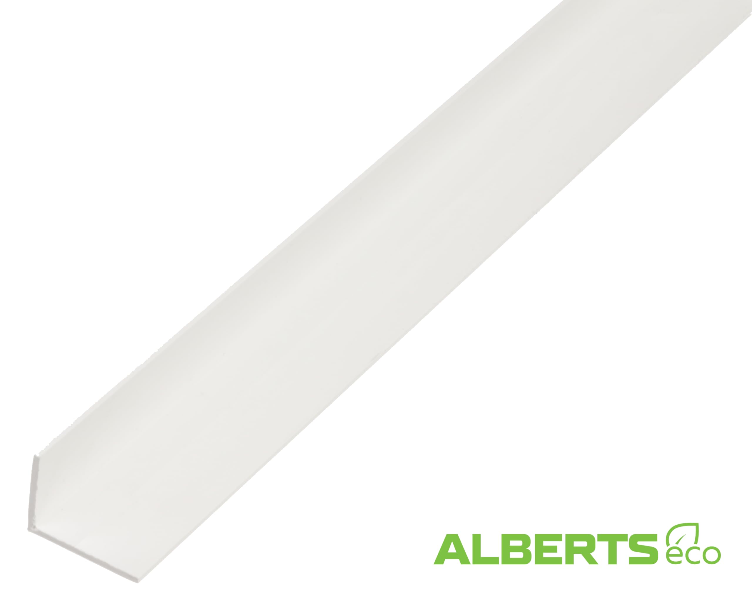 Alberts 479534 eco Profilo angolare | PVC-U bianco | 2000 x 30 x 20 mm