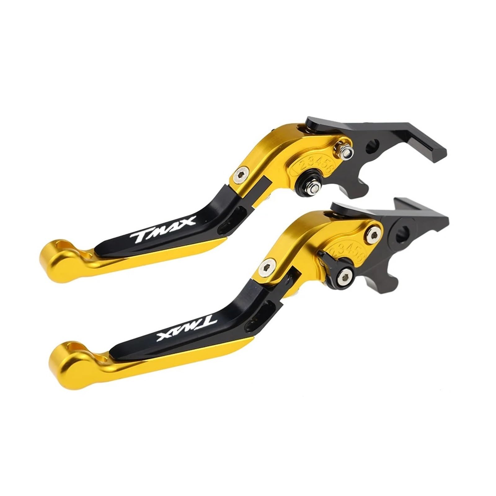 Yxbswbjd 23 Aluminum Alloy Folding Brake Lever For Tmax500 Motorcycle Folding Extendable Brake Clutch Levers