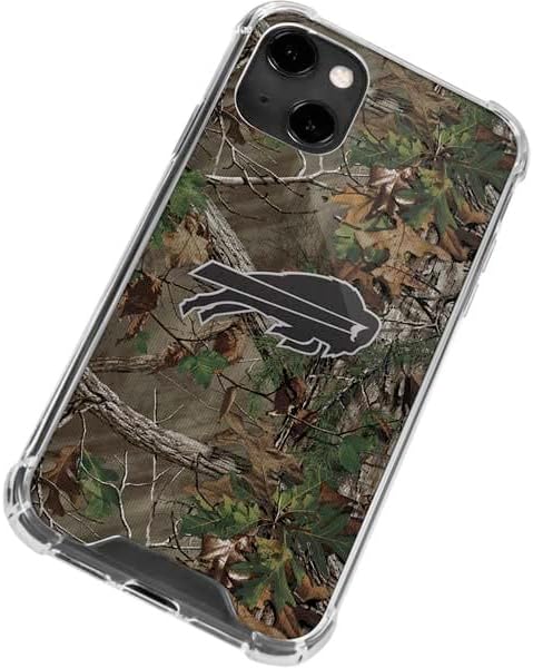 Skinit Clear Phone Case Compatible with iPhone 13 - Officially Licensed NFL Buffalo Bills Realtree Xtra Green Camo Design