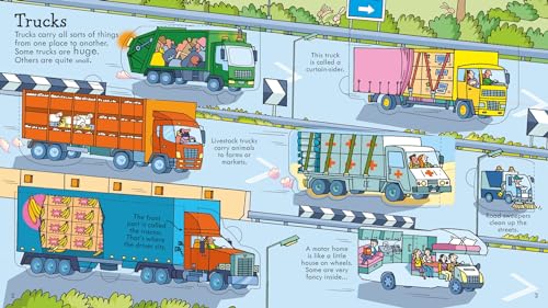 Look Inside Things That Go: A Lift-the-Flap Book About Exciting Vehicles and Fascinating Facts for Children (Ages 5-8)