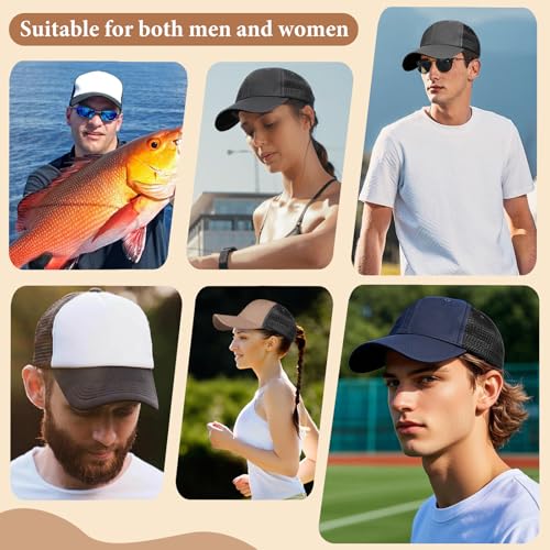 Image of 6Pack Unisex Vintage Washed Cotton Baseball Cap Soft Unconstructed Plain Blank Adjustable Size Dad Hat