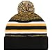 Pittsburgh Beanie Hat Football Knit Hats Winter Cuffed Stylish Beanie Cap Sport Fans Fashion Toque Cap Black