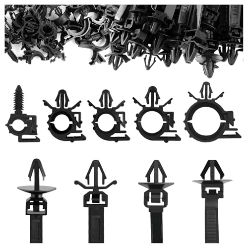130PCS Automotive Cable Ties and Clips Kit