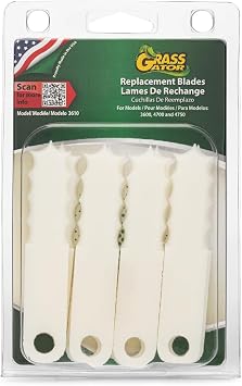 Grass Gator 3610 Tough Nylon Blades 9-Pack | Fits Models 3600 & 4700 Trimmer Heads | Optimized for Residential Trimmers Up to 25cc