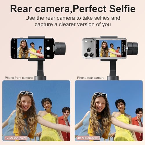 Image of EACHSHOT CineJoy M2 Vlog Selfie Monitor Screen for iPhone 15 and Above Series,4K 120fps Magnetic Back Camera Monitor with Mic Port for Live Streaming,TikTok (4.02 inch Pink)