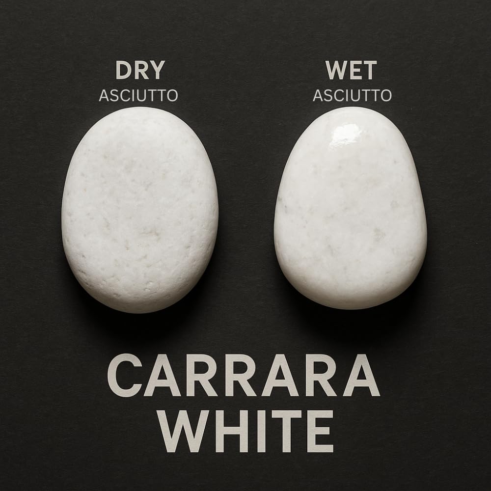 FORTUNATO Ciottoli in Marmo Bianco Carrara, Decorativi per Esterni, Superficie Levigata, Vari Formati (Misura : 25/40, Formato : 5 kg)
