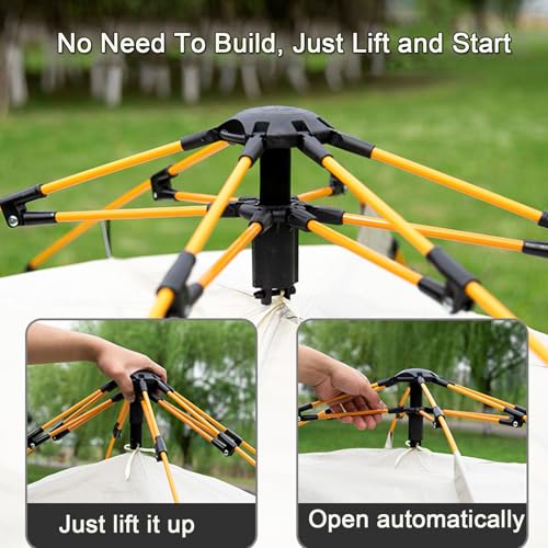 Carpa instantánea para camping 3-4 personas impermeable miniatura 2