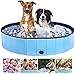 Bardzo duży basen dla zwierząt domowych, antypoślizgowy odporny na UV PVC. Składany paddling basen basenem do kąpieli Frisbees dla psów, kotów, dzieci, pogrubienie trwałego przenośnego psa basenu dla