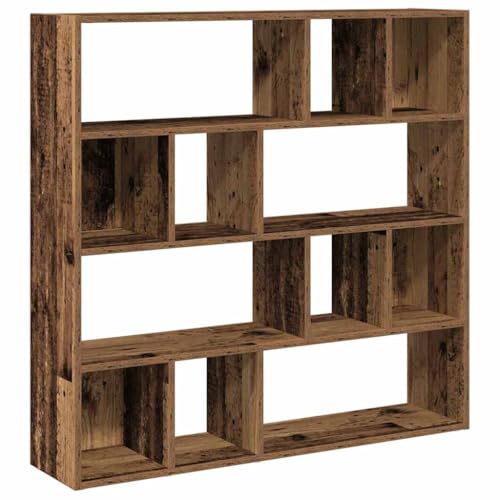 vidaXL Estantería/Divisor de Espacios Madera Antigua 105x24x102 cm, Separador de ambientes, estantería de Almacenamiento, Armario de Oficina