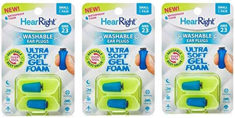 SleepRightHearRight Ultra Soft Ear Plugs (3-Pack) Small