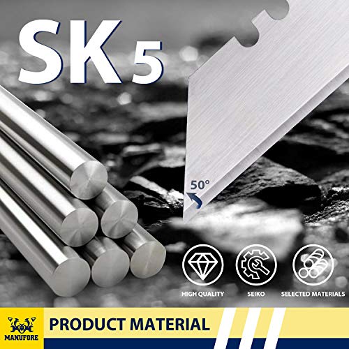 image for Vabogu 10 Pack Utility Knife Replacement Blades Heavy Duty High Carbon