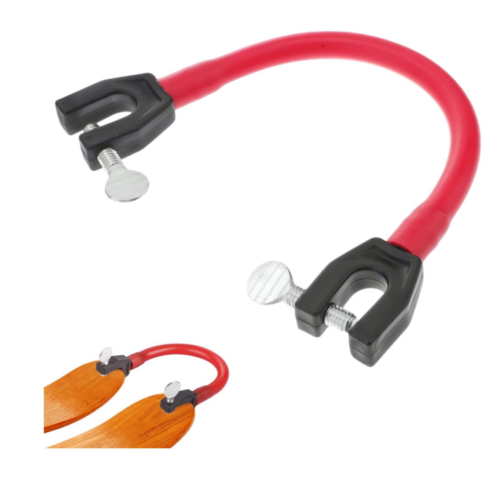 Conector de Puntas de Esquí para Principiante, Ayuda para Entrenamiento de Esquí, Control de Velocidad, Accesorio Rojo, 1 Pieza