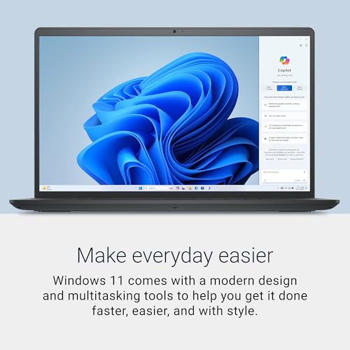 Image of Dell 15.6 Laptop, FHD, Intel Core 3 100U, 8GB RAM, Windows 11 Home