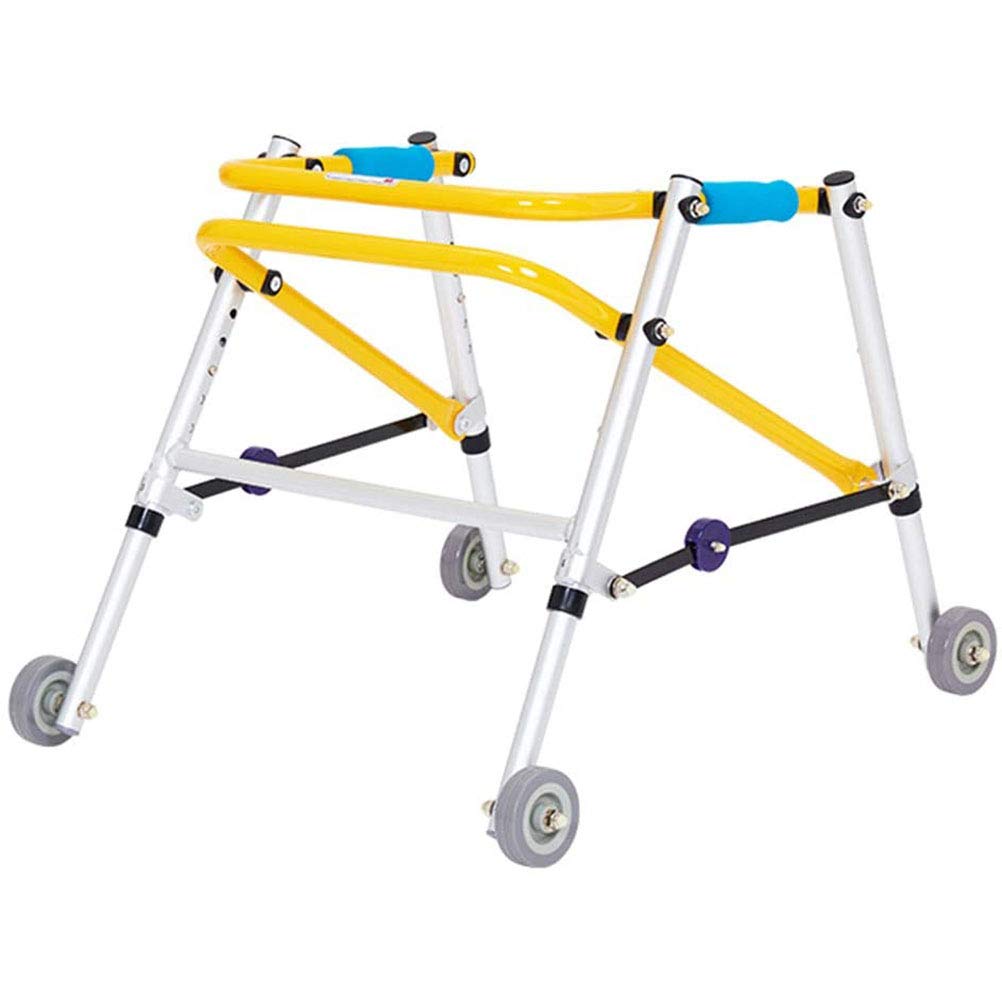 HSRG Child Walking Aid, Foldable Mobility Standing Frame, Child Walker Lower Limb Rehabilitation Aids Training, Suitable For Children, Brain, Toddler, Paralysis, Disability