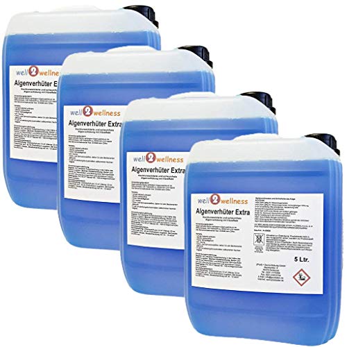 Pool Algae Ver Enforcement and Algae Killer Extra 'Blue' 20 L/2 x 10 L) – Highly Concentrated + SchaumFrei