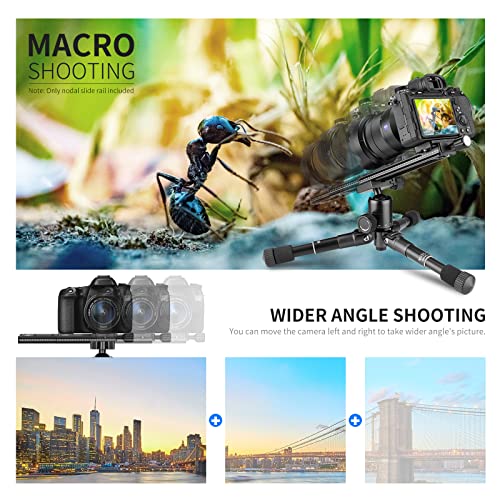 Image of Neewer 200mm Professional Rail Nodal Slide Metal Quick Release Clamp for Camera with Arca Swiss Compatible