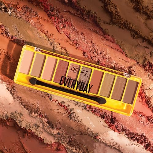 RENEE Everyday Eyeshadow - Nude, Long Lasting & Non-Creasing, Eas...