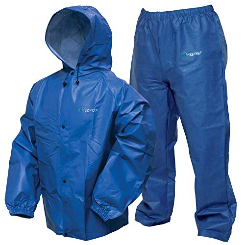 Frogg Toggs Pro Lite Waterproof Rain Suit, Royal Blue, Size X-Large/XX-Large