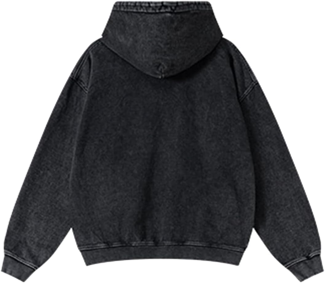 Mens Oversized Hoodie Pullover Unisex Graphic Sweatshirts Hoodies Casual Tunic Vintage Streetwear Aesthetic Top - Image 4