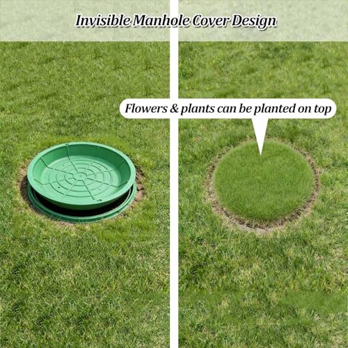 Couvercle fosse septique invisible pour valoriser votre jardin et terrasse