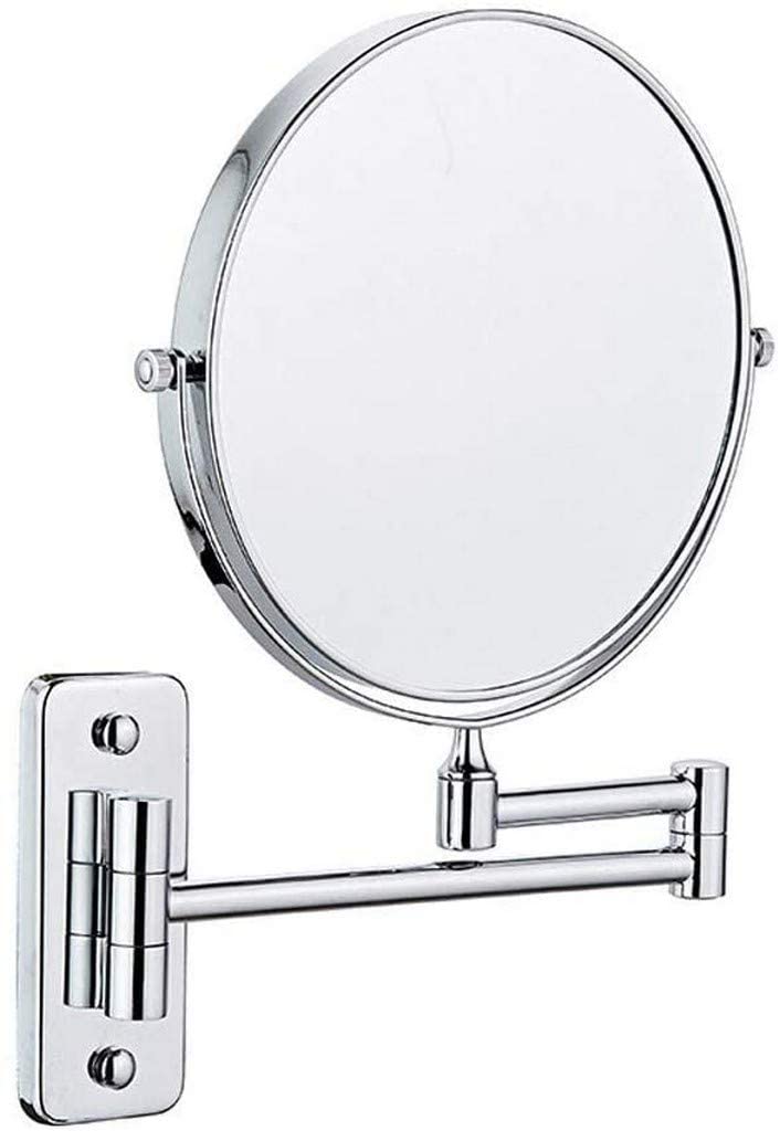 Miroir de maquillage extensible et pliable idéal pour la salle de bain et la chambre