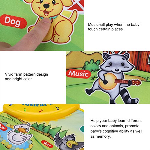 Baby Muziek Dansvloer Mat, Kinderen Piano Mat Baby Toetsenbord Touch Play Mat Tapijt Touch Play Game Speelgoed met Vijf… - Image 4