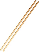 EDS Wooden Broom Handle 4ft (48 inches) Long x 15/16" (23/24mm) Diameter Mop and Broomstick Pole (Pack of 2)