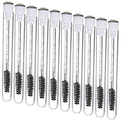 NOLITOY 10pcs Girl Eyelash Eye Brow Makeup Brush Applicators Empty Mascara Tubes Supplies Travel Makeup Present for Women