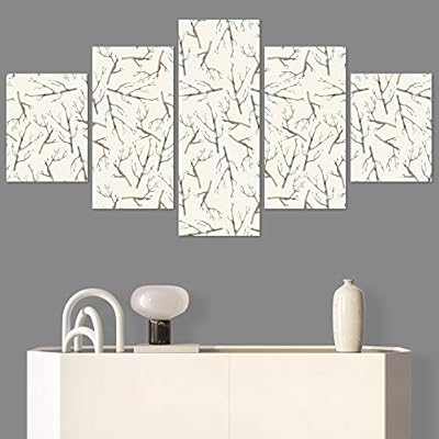 SIGNWIN 5 Panel Canvas Wall Art Modern Art...